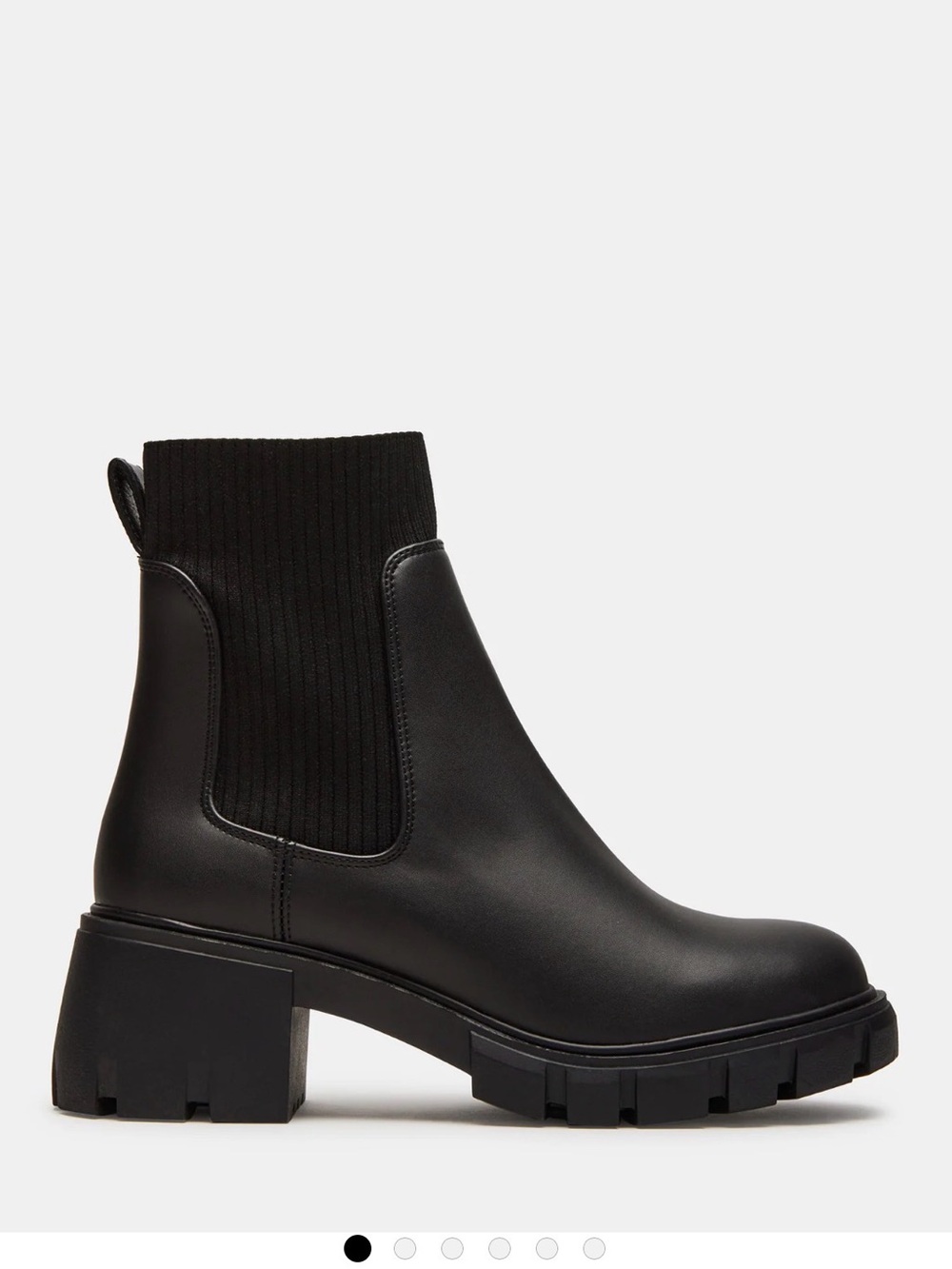 Steve Madden Hayle Platform Chelsea Boots Black Size 8 - Excellent Condition